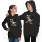 Preview: Children's Hoodie Hooded Sweater - Skateboarder Dino i532